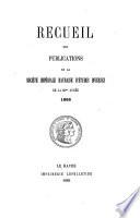 Recueil des publications de la Société Havraise d'Études Diverses