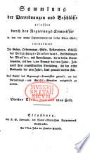 Recueil des réglemens et ariêtes émanés du Commissaire du Gouvernement dans les quatre nouveaux départemens de la rive gauche du Rhin, etc. (Sammlung der Verordnungen und Beschlüsse erlassen durch den Regierungs-Kommissär in den vier neuen Departementen des linken Rhein-Ufers, etc.) Fr. and Germ