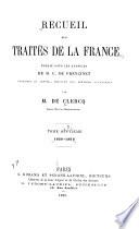 Recueil des traités de la France