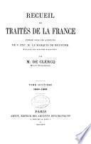 Recueil des traites de la France