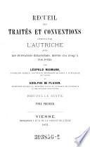 Recueil des traités et conventions conclus par l'Autriche-Hongrie avec les puissances étrangères