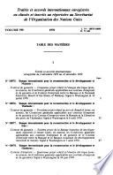 Recueil Des Traités