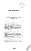 Recueil des travaux