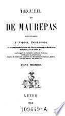 Recueil dit de Maurepas
