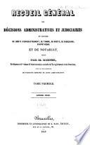 Recueil général de l'enregistrement et du notariat