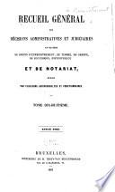 Recueil général de l'enregistrement et du notariat