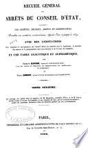 Recueil général des arrêts du Conseil d'état