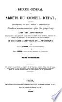 Recueil général des arrêts du Conseil d'Etat