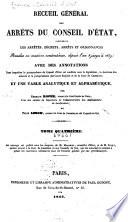 Recueil général des arrêts du Conseil d'état