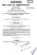 Recueil général des lois, décrets et arrêtés