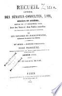 Recueil général des lois, décrets et arrêtés