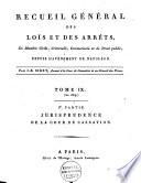 Recueil général des lois et des arrêts, en matière civile, criminelle, commerciale et de droit public, depuis l'avénement de Napoléon
