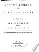 Recueil général des lois et des arrêts en matière civile, criminelle, commerciale et de droit public