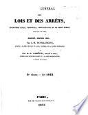 Recueil général des lois et des arrêts en matière civile, criminelle, commerciale et de droit public par J. B. Sirey