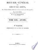 Recueil général des lois et des arrêts en matière civile, criminelle, commerciale et de droit public par J. B. Sirey