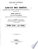 Recueil général des lois et des arrêts en matière civile, criminelle, commerciale et de droit public par J. B. Sirey