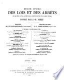 Recueil général des lois et des arrêts