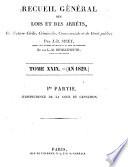 Recueil général des lois et des arrêts