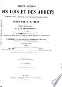 Recueil général des lois et des arrêts