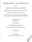 Recueil général des lois et des arrêts