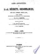 Recueil général des lois et des arrêts