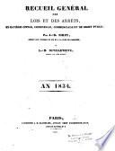 Recueil général des lois et des arrêts