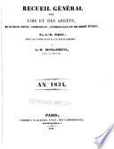 Recueil général des lois et des arrêts