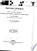 Recueil général des lois et des arrêts
