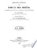 Recueil général des lois et des arrêts