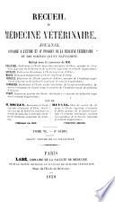 RECUEIL MEDECINE VETERINAIRE