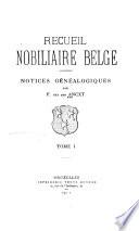 Recueil nobiliaire belge