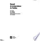Recueils de jurisprudence du Quebec