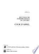 Recueils de jurisprudence du Québec