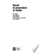 Recueils de jurisprudence du Québec