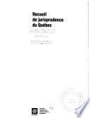 Recueils de jurisprudence du Québec