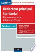 Rédacteur principal territorial - Concours externe, interne et 3e voie