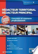 Rédacteur territorial catégorie B. Nouveaux concours 2013