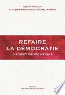 Refaire la démocratie