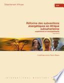Réforme des subventions énergétiques en Afrique subsaharienne