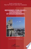 Réformes publiques : expériences et enseignements