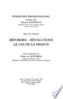 Réformes--révolutions, le cas de la France