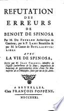 Refutation des erreurs de Benoit de Spinosa