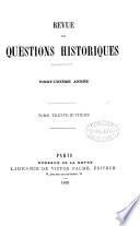 REFVUE DES QUESTIONS HISTORIQUES
