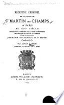 Registre criminel de la justice de St. Martin des Champs à Paris au XIVe siècle