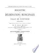 Registre délibérations municipales de la ville de Pontoise, 1608-