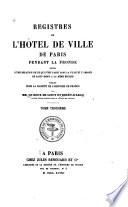 Registres de l'Hôtel de ville de Paris pendant la Fronde: 1652