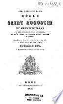 Règle de saint Augustin et constitutions pour les religieuses de la Congrégation de Notre-Dame-de-Charité du Bon-Pasteur d'Angers