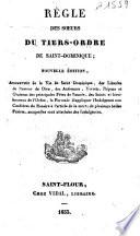 Règle des Soeurs du Tiers-Ordre de Saint-Dominique