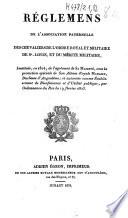 Règlemens de l'Association paternelle des chevaliers de l'Ordre royal et militaire de St-Louis, et du mérite militaire
