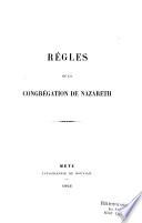 Règles de la congrégation de Nazareth
